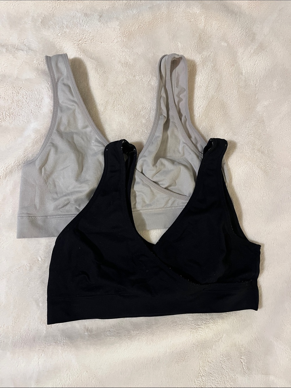 Auden Wireless Bralette Two-Pack - Black & Blush